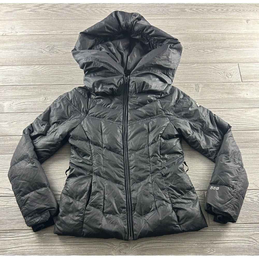 North Face Coat 550 Fill Down Jacket Woman’s XS Oversized Hood Black